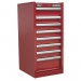 Sealey Hang-On Chest 8 Drawer with Ball Bearing Runners - Red