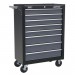 Sealey Rollcab 8 Drawer with Ball Bearing Runners - Black/Grey