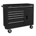 Sealey Rollcab 6 Drawer with Ball Bearing Slides - Black