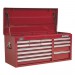 Sealey Topchest 14 Drawer with Ball Bearing Runners Heavy-Duty - Red