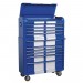Sealey Retro Style Extra Wide Topchest & Rollcab Combination 10 Drawer Blue/White Stripe