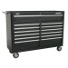 Sealey Rollcab 13 Drawer with Ball Bearing Runners - Black
