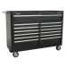 Sealey Rollcab 13 Drawer with Ball Bearing Runners - Black