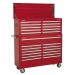Sealey Tool Chest Combination 23 Drawer with Ball Bearing Runners - Red