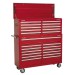 Sealey Tool Chest Combination 23 Drawer with Ball Bearing Runners - Red