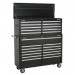 Sealey Tool Chest Combination 23 Drawer with Ball Bearing Runners - Black