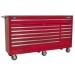 Sealey AP6612 Rollcab 12 Drawer with Ball Bearing Runners Heavy-Duty - Red