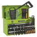 Sealey Portable Tool Chest 3 Drawer with Ball Bearing Runners - Hi-Vis & 93pc Tool Kit