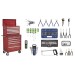 Toolchest Combination 10 Drawer - Ball Bearing Runners - Red with 146pc Tool Kit