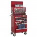 Toolchest Combination 15 Drawer - Ball Bearing Runners - Red with 146pc Tool Kit