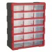 Sealey Cabinet Box 18 Drawer - Red/Black