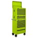 Sealey Topchest, Mid-Box & Rollcab Combination 14 Drawer with Ball-Bearing Slides - Green