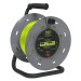 Sealey Cable Reel with Thermal Trip 4 x 230V Sockets 25m - Green