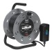 Sealey Cable Reel 25mtr with RCD Plug 2 x 230V