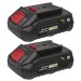 Sealey Power Tool Battery Pack 20V 2Ah Kit for SV20V Series