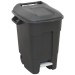 Sealey Refuse/Wheelie Bin with Foot Pedal 100ltr - Black