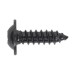 Sealey Self Tapping Screw 4.8 x 16mm Flanged Head Black Pozi BS 4174 Pack of 100