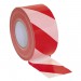 Sealey Hazard Warning Barrier Tape 48mm x 50mtr Red/White Non-Adhesive