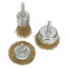 Sealey Wire Brush Set 3pc Brassed