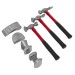 Sealey Panel Beating Set 7pc Drop Forged Fibreglass Shafts