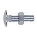 Sealey Coach Bolt & Nut M10 x 40mm Zinc DIN 603 Pack of 50