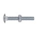 Sealey Coach Bolt & Nut M10 x 75mm Zinc DIN 603 Pack of 50
