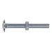 Sealey Coach Bolt & Nut M8 x 75mm Zinc DIN 603 Pack of 50