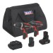 Sealey SV12 Series 2 x 12V Cordless Power Tool Combo Kit