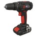 Sealey Cordless Lithium-ion 10mm Hammer Drill/Driver 18V 1.5Ah 2-Speed - Fast Charger