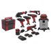 Sealey CP20V Series 8 x 20V Cordless Tool Combo - 4 Batteries