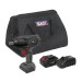 Sealey Brushless Impact Wrench Kit 1/2\"Sq Drive 20V 4Ah 700Nm