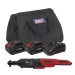 Sealey Cordless Ratchet Wrench 3/8\"Sq Drive Kit 20V - 2 Batteries
