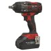 Sealey Cordless Impact Wrench 18V 4Ah Lithium-ion 1/2\"Sq Drive