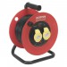 Cable Reel 25mtr 2 x 110V 1.5mm Heavy-Duty Thermal Trip