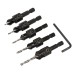 Sealey Drill Bit Set Countersink 5pc