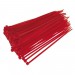 Sealey Cable Ties 200 x 4.8mm Red Pack of 100