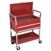 Sealey Trolley 2-Level Extra Heavy-Duty with Lockable Top & 2 Drawers