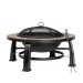 Sealey Dellonda 30\" Deluxe Traditional Style Fire Pit/Fireplace/Outdoor Heater - Slate