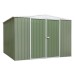 Sealey Dellonda Galvanised Steel Metal Garden/Outdoor/Storage Shed, 10FT x 10FT, Apex Style Roof - Green - DG116
