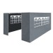 Sealey Dellonda Premium Side Walls/Doors/Windows for Gazebo/Marquee, Fits 3 x 4.5m Models - Grey