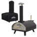 Sealey Dellonda Portable Wood-Fired Pizza Oven and Smoking Oven, Black/Stainless Steel, Supplied with Weatherproof Cover