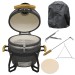Sealey Dellonda Deluxe 16\"(40cm) Ceramic Kamado Style BBQ Grill/Oven/Smoker, Includes Cover, Grid Gripper, Heat Deflecto