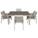 Sealey Dellonda Fusion 5 Piece Outdoor Dining Set with Weatherproof Aluminium Frame