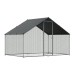 Sealey Dellonda 3 x 2 x 2m Walk-In Chicken Run, Galvanized Steel, Roof Cover, PVC Coated Chicken Wire