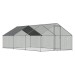 Sealey Dellonda 3 x 6 x 2m Walk-In Chicken Run, Galvanized Steel, Roof Cover, PVC Coated Chicken Wire