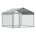 Sealey Dellonda 2 x2 x 1.5m Dog Kennel, Galvanised Steel, Roof Cover, Chain Link Fencing