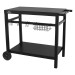 Sealey Dellonda BBQ & Plancha Trolley for Outdoor Cooking with Utensil Holder, Black - DG45