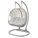 Sealey Dellonda Egg Hanging Swing Chair, Wicker Rattan Basket, Steel Frame, Double