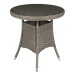 Sealey Dellonda Chester Rattan Wicker Outdoor Bistro Table with Tempered Glass Top, Brown