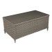 Sealey Dellonda Chester Rattan Wicker Outdoor Coffee Table with Tempered Glass Top, Brown